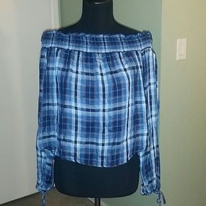 Off the shoulder crop top